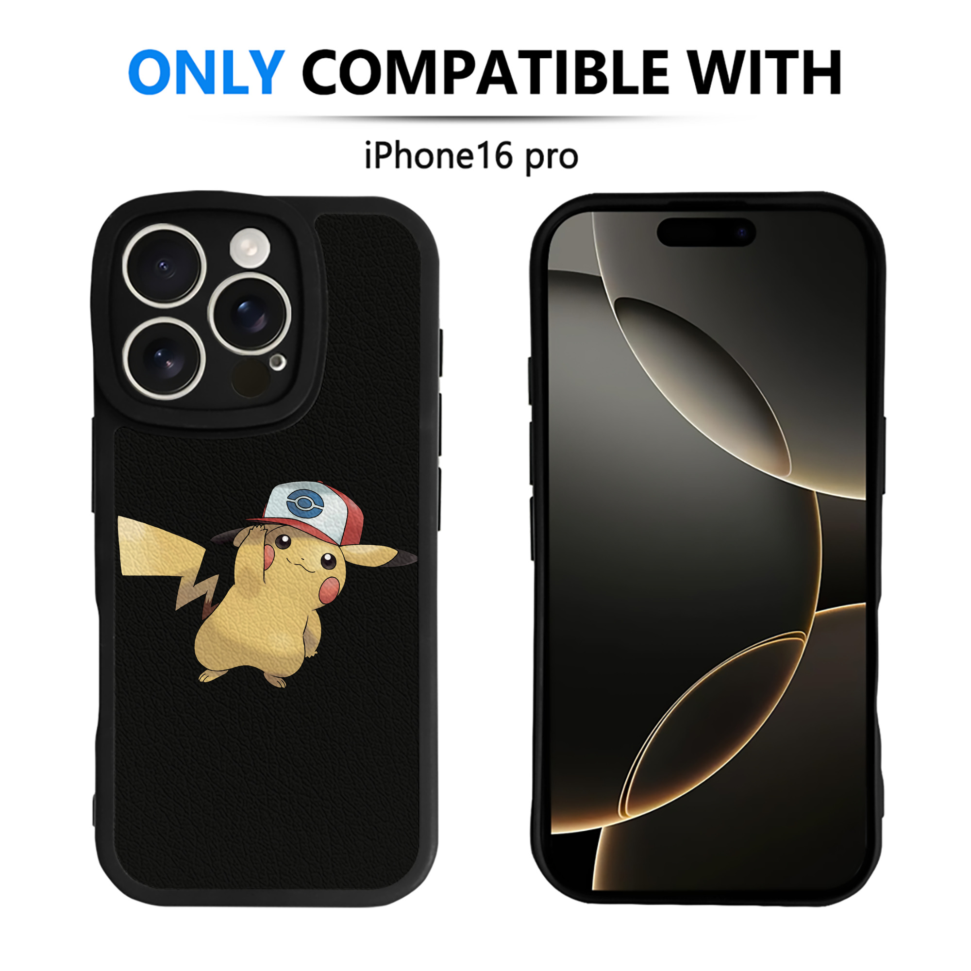 （画像用） ポケットモンスター Pokémon 【iPhone 16シリーズ対応】シリコンスマホケース（レザー調） 材質：シリコン
